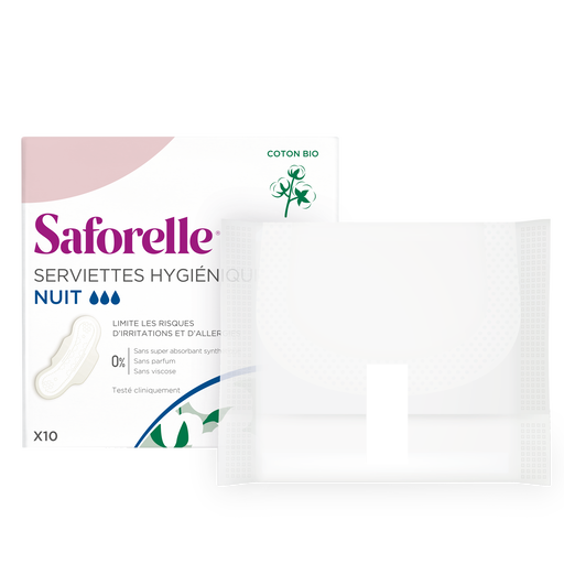 Serviettes Hygiéniques NUIT,  Serviettes Hygiéniques NUIT